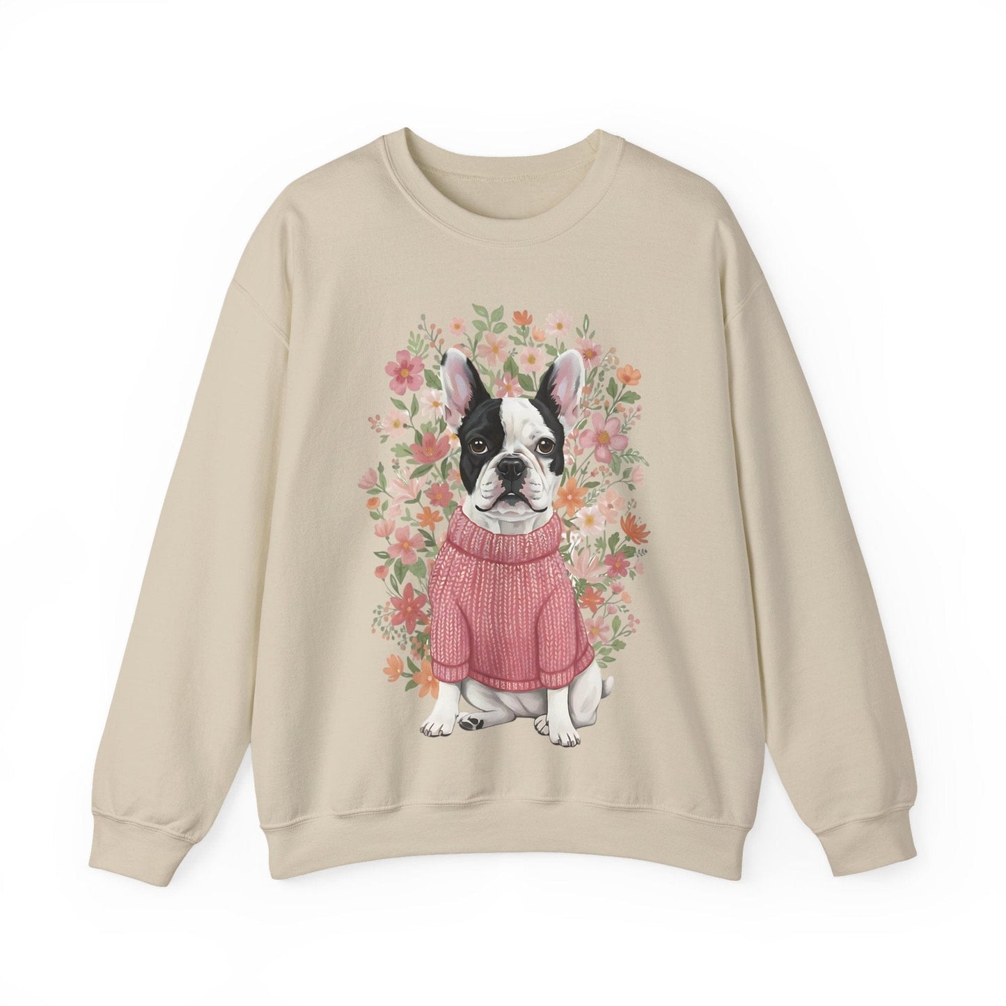 Piebald Frenchie Bouquet Sweatshirt