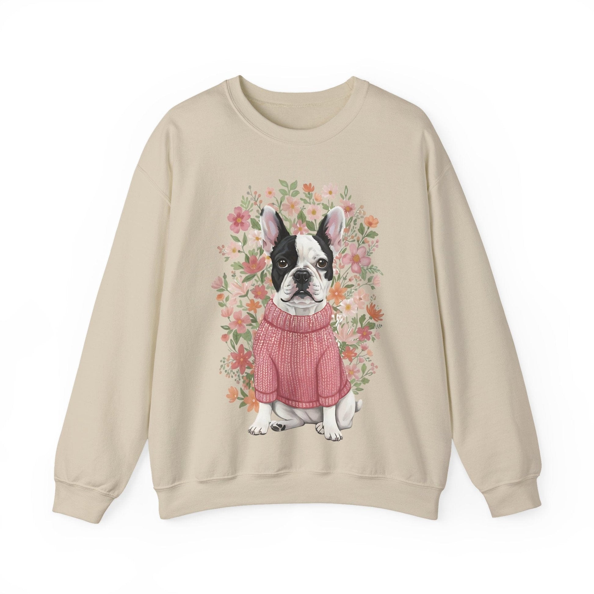Piebald Frenchie Bouquet Sweatshirt