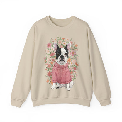 Piebald Frenchie Bouquet Sweatshirt
