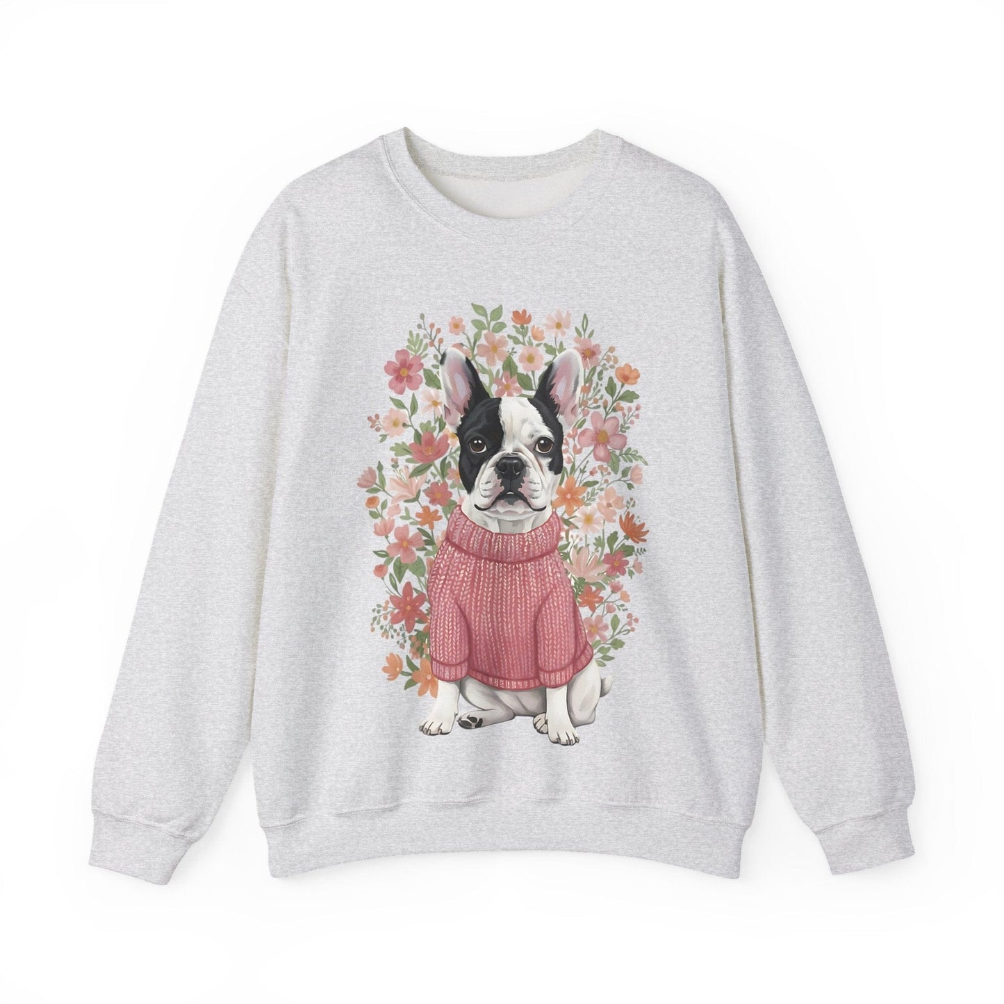 Piebald Frenchie Bouquet Sweatshirt