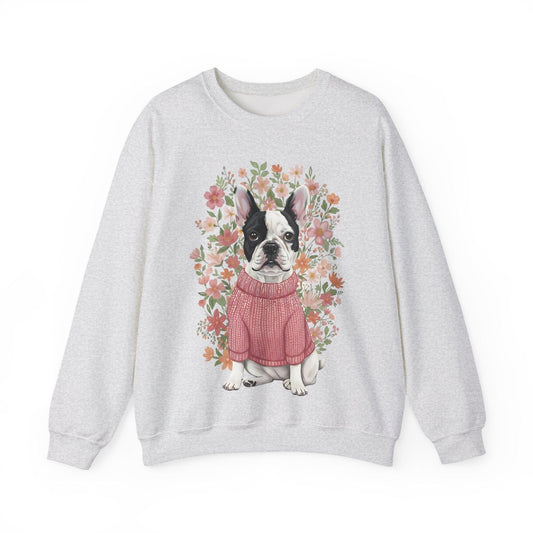 Piebald Frenchie Bouquet Sweatshirt