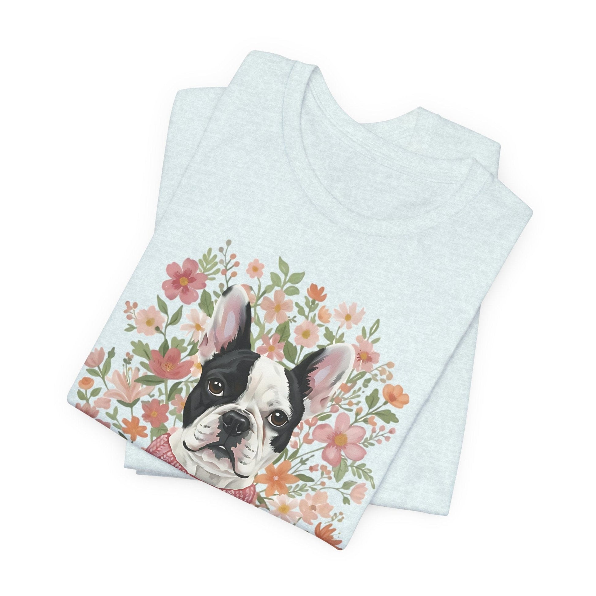 Piebald Frenchie Bouquet Tshirt
