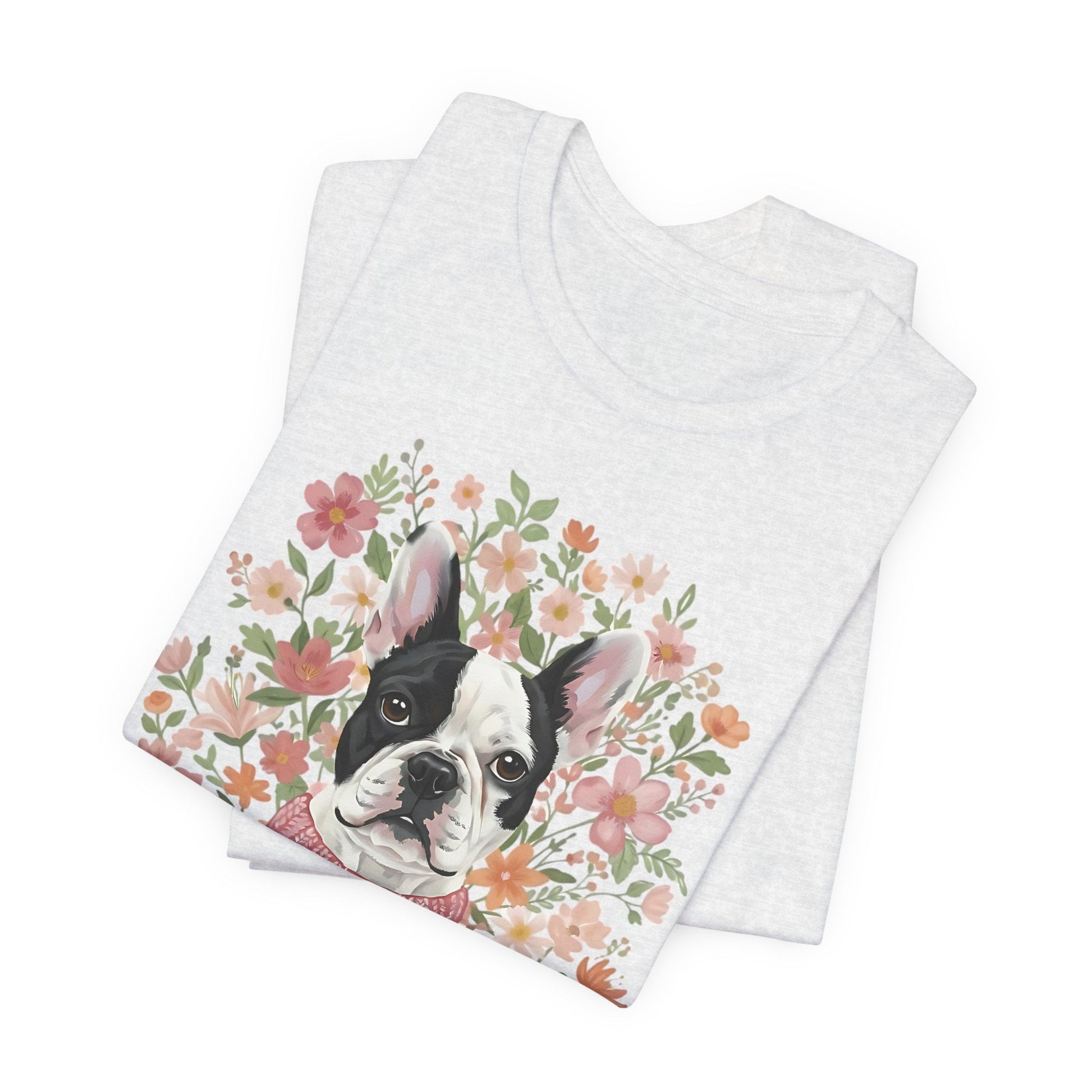 Piebald Frenchie Bouquet Tshirt