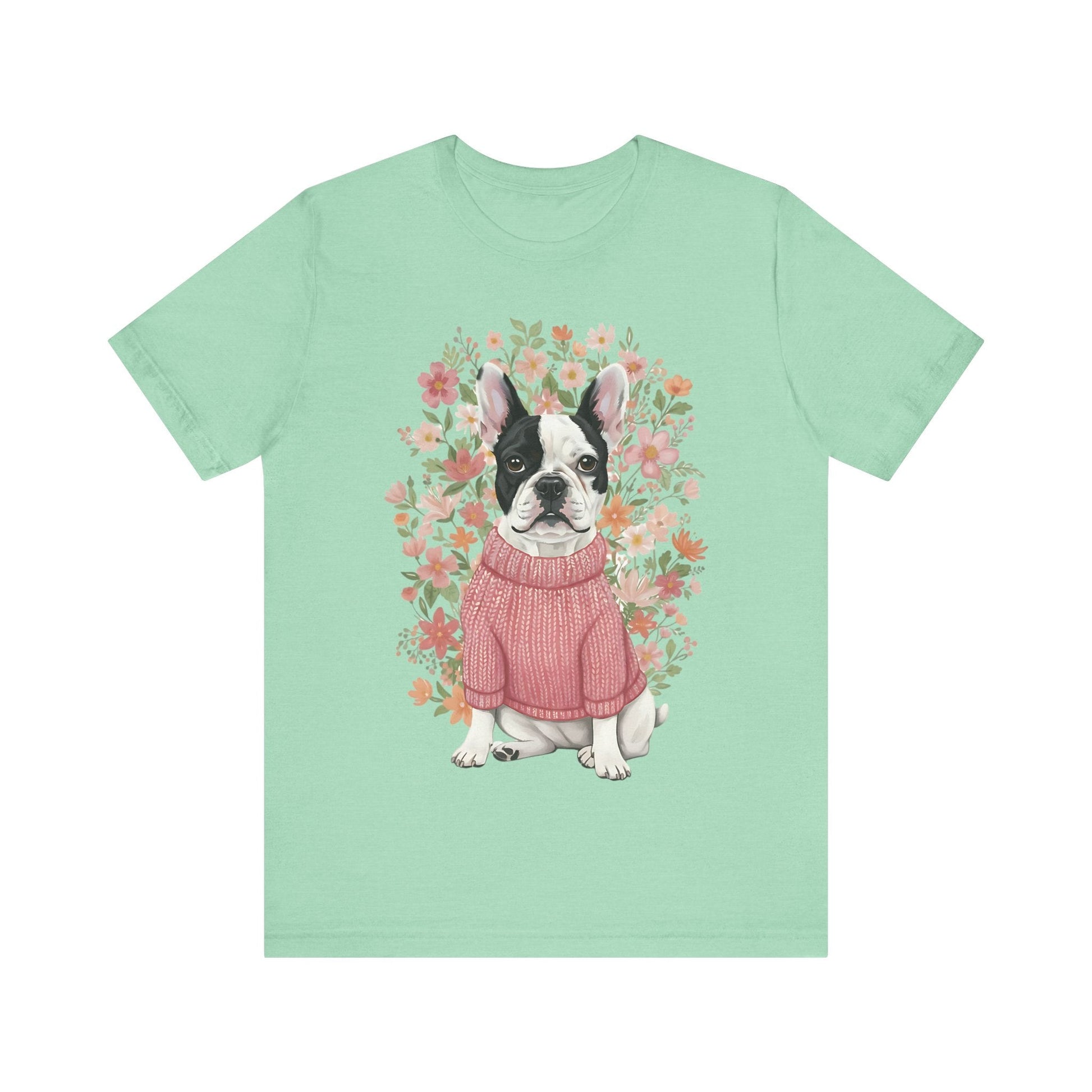 Piebald Frenchie Bouquet Tshirt