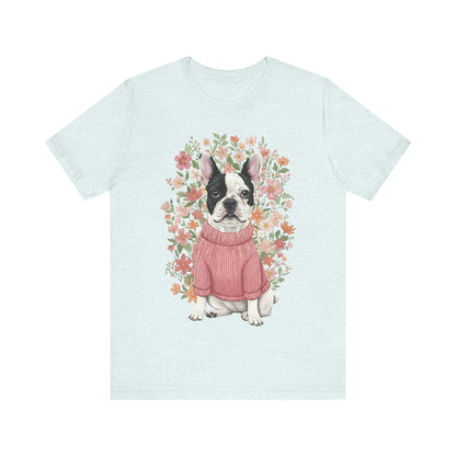 Piebald Frenchie Bouquet Tshirt