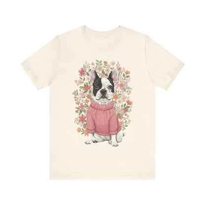 Piebald Frenchie Bouquet Tshirt