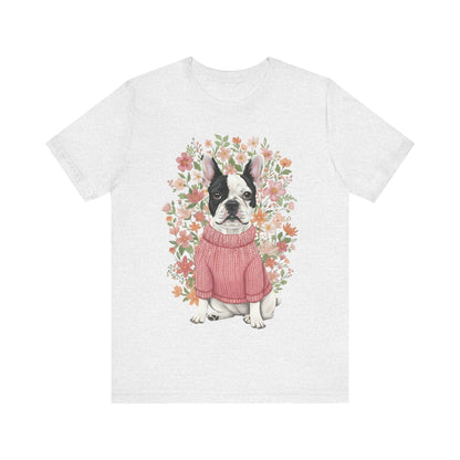 Piebald Frenchie Bouquet Tshirt