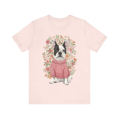 Piebald Frenchie Bouquet Tshirt