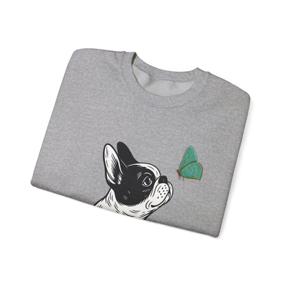 Piebald Frenchie Butterflies Sweatshirt