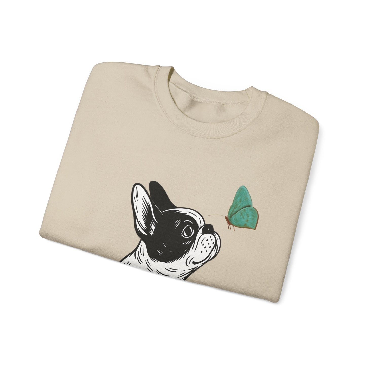 Piebald Frenchie Butterflies Sweatshirt