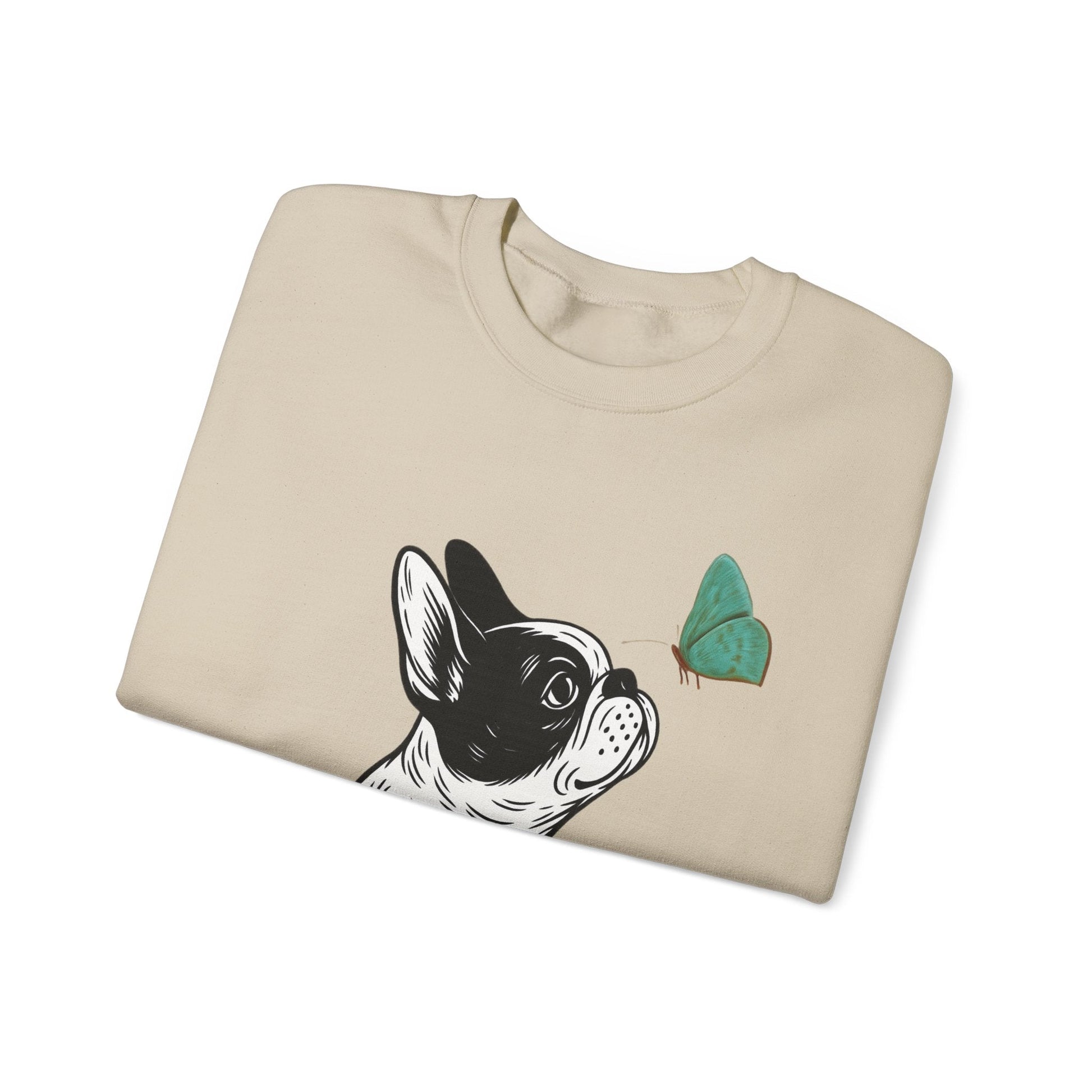 Piebald Frenchie Butterflies Sweatshirt