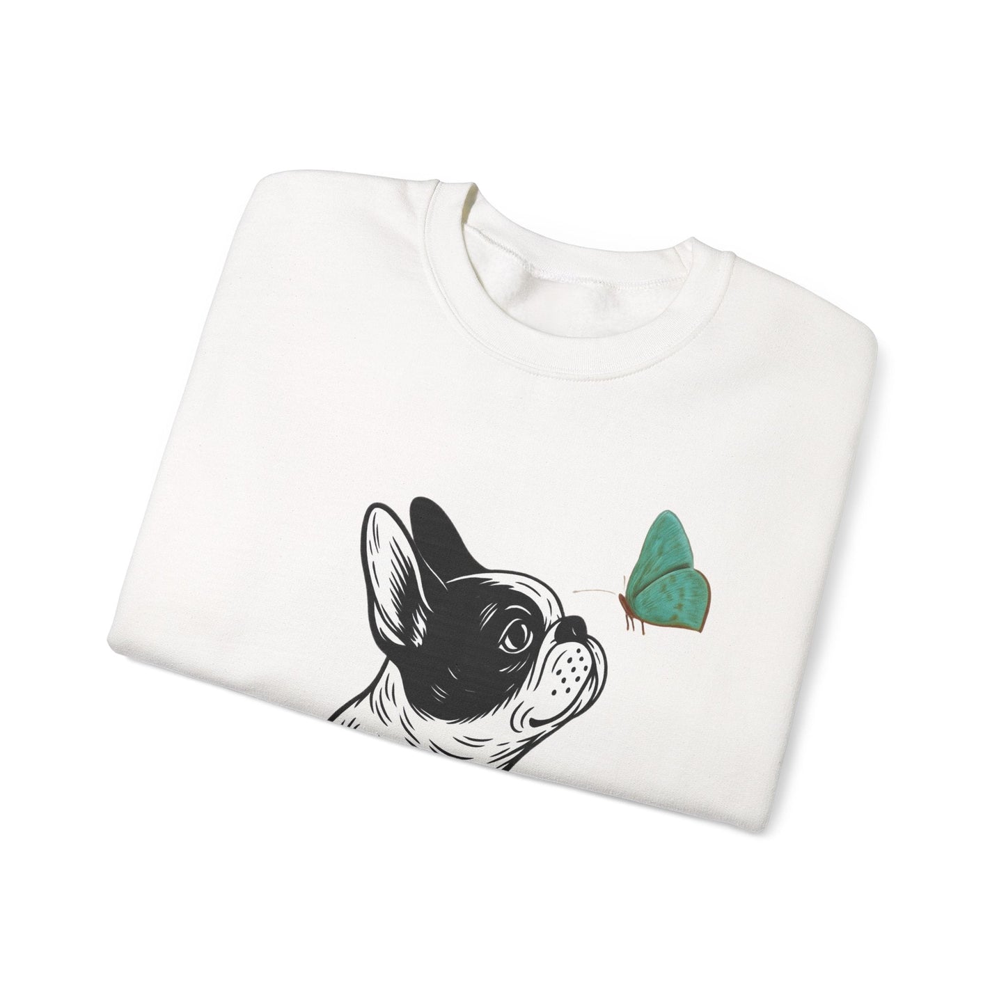 Piebald Frenchie Butterflies Sweatshirt