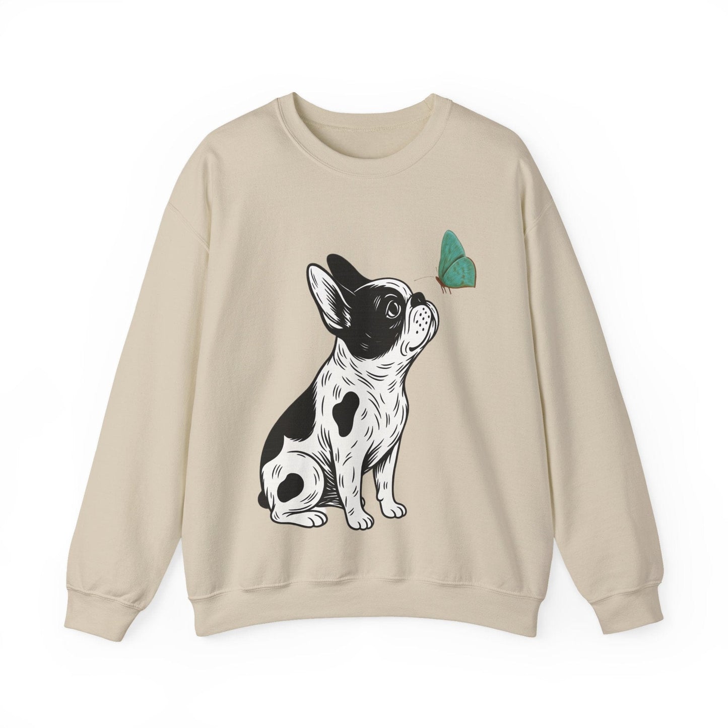 Piebald Frenchie Butterflies Sweatshirt