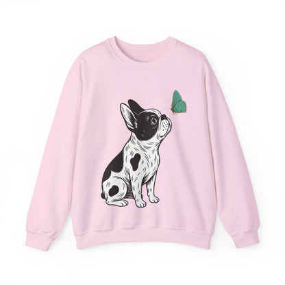 Piebald Frenchie Butterflies Sweatshirt