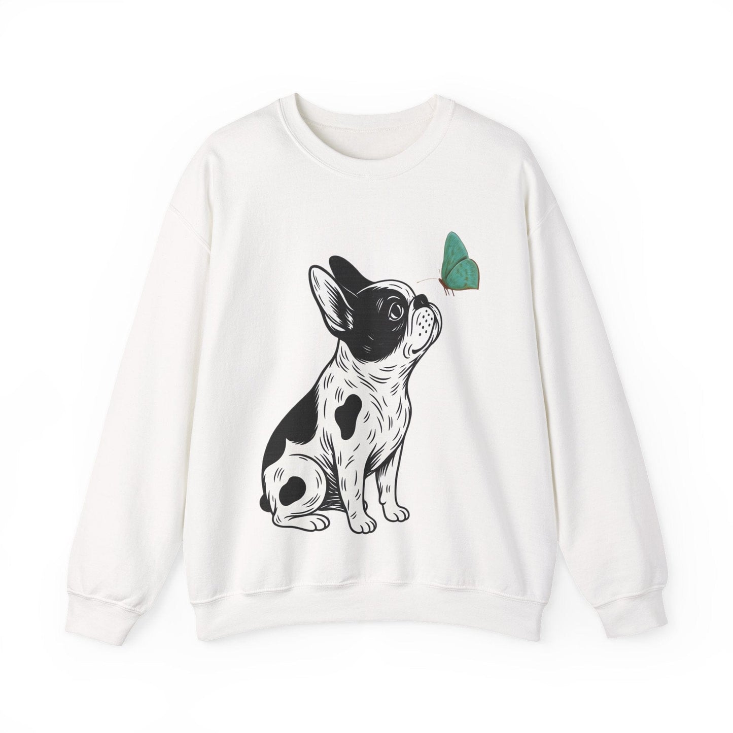 Piebald Frenchie Butterflies Sweatshirt
