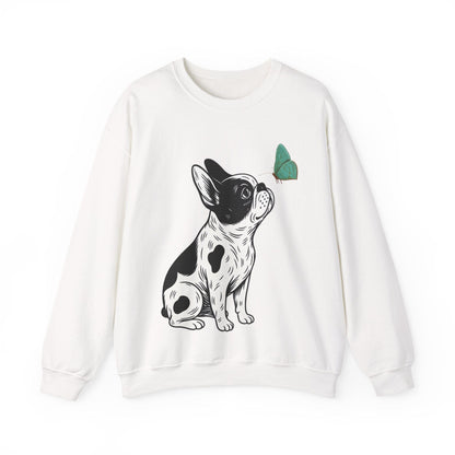 Piebald Frenchie Butterflies Sweatshirt