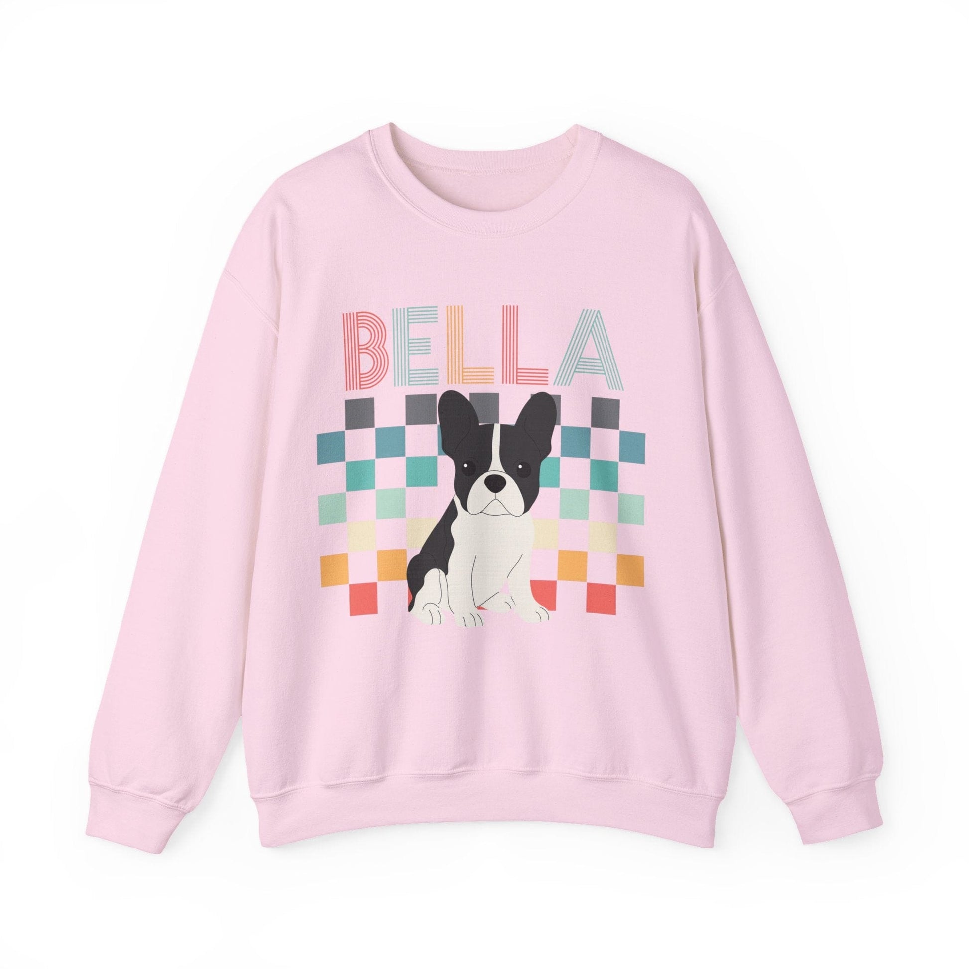 Piebald Frenchie Checkered Sweatshirt