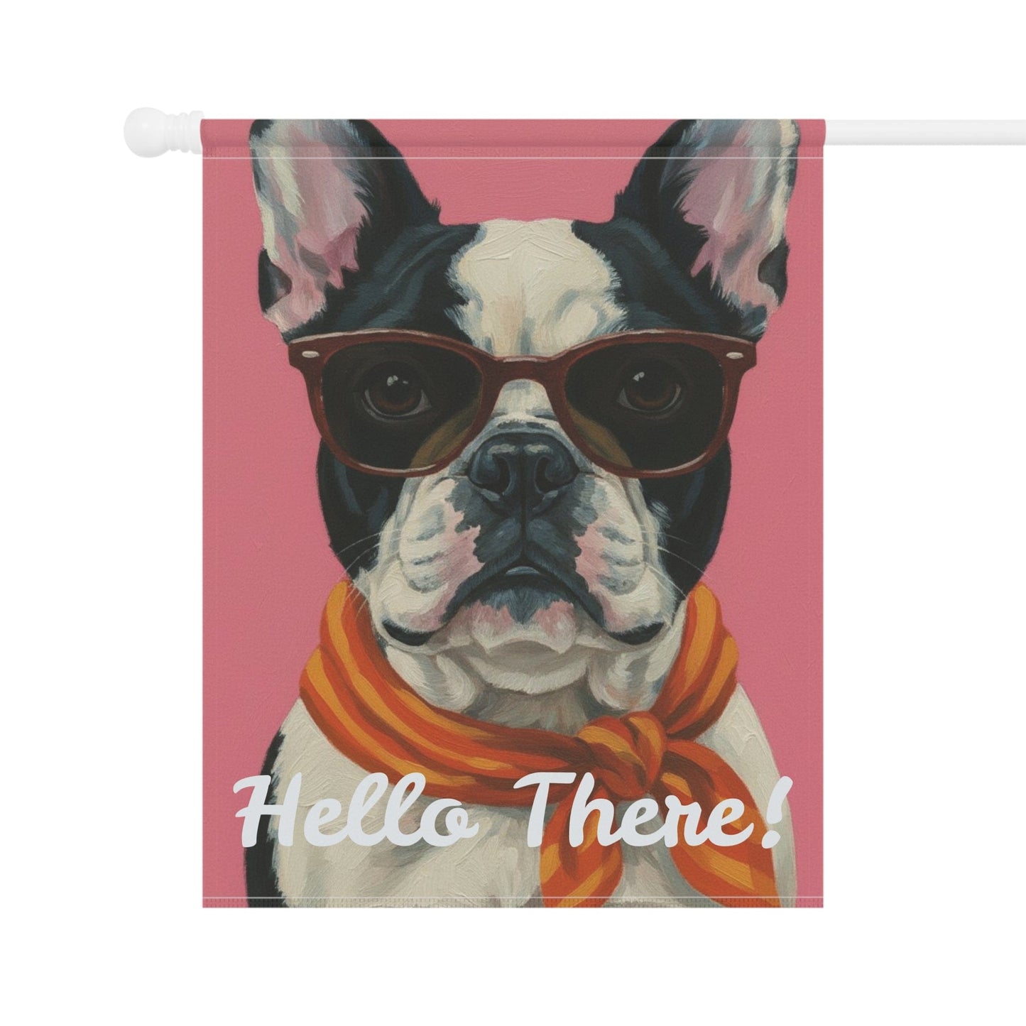 Piebald Frenchie Fabulous Garden Yard Flag
