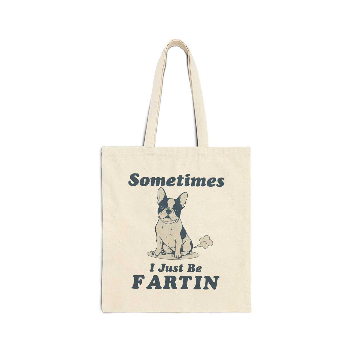 Piebald Frenchie Fartin Tote Bag