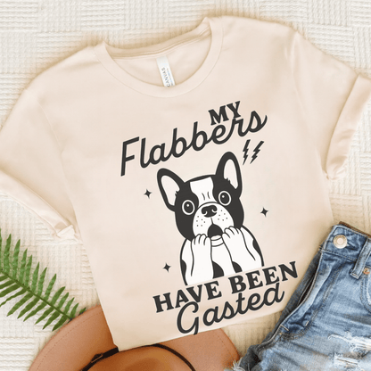 Piebald Frenchie Flabbergasted Tshirt Natural