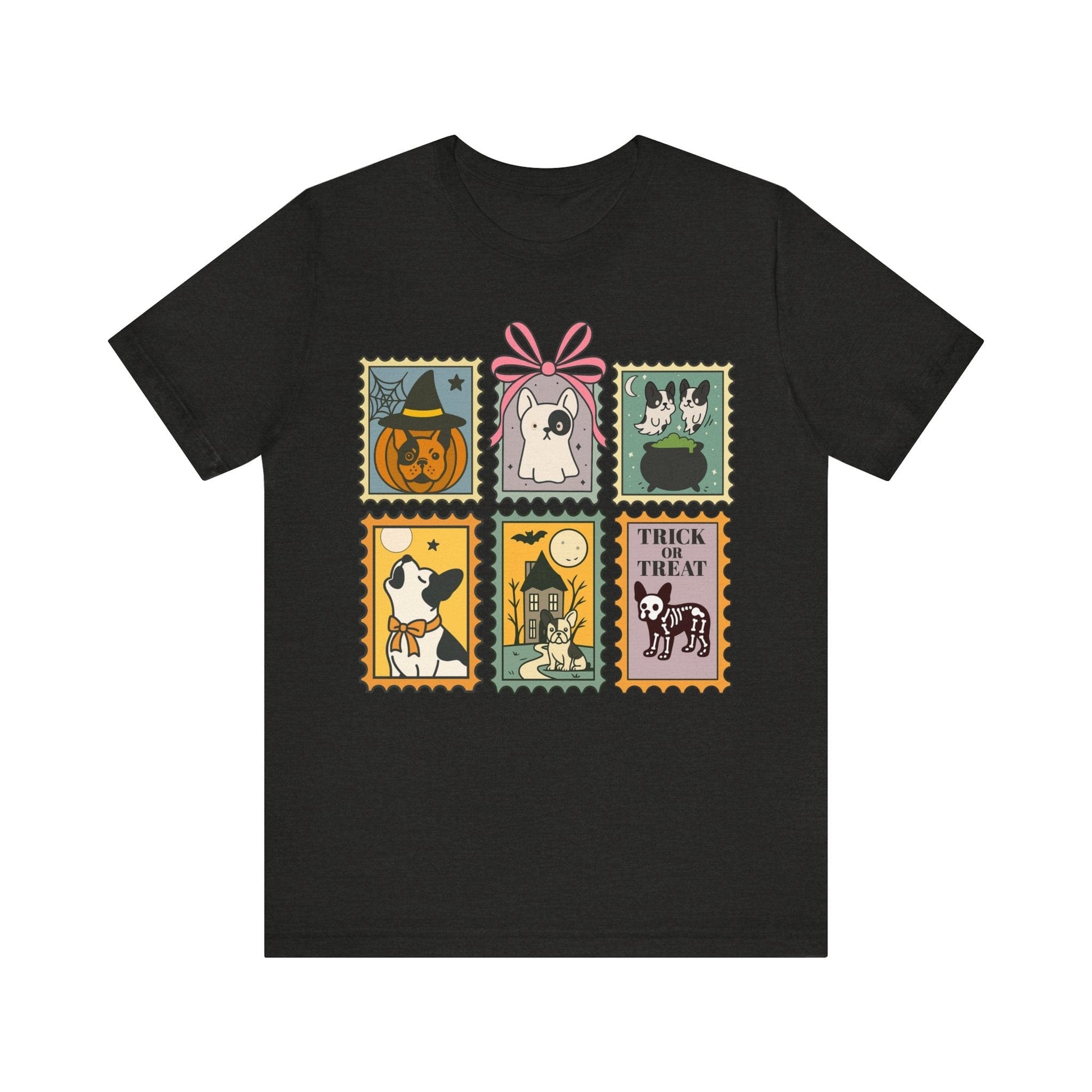 Piebald Frenchie Halloween Stamps TShirt