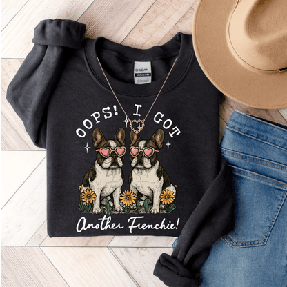 Piebald Frenchie Oops Sweatshirt Black