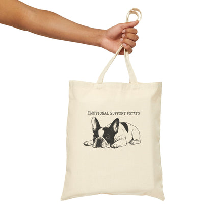 Piebald Frenchie Potato Tote Bag
