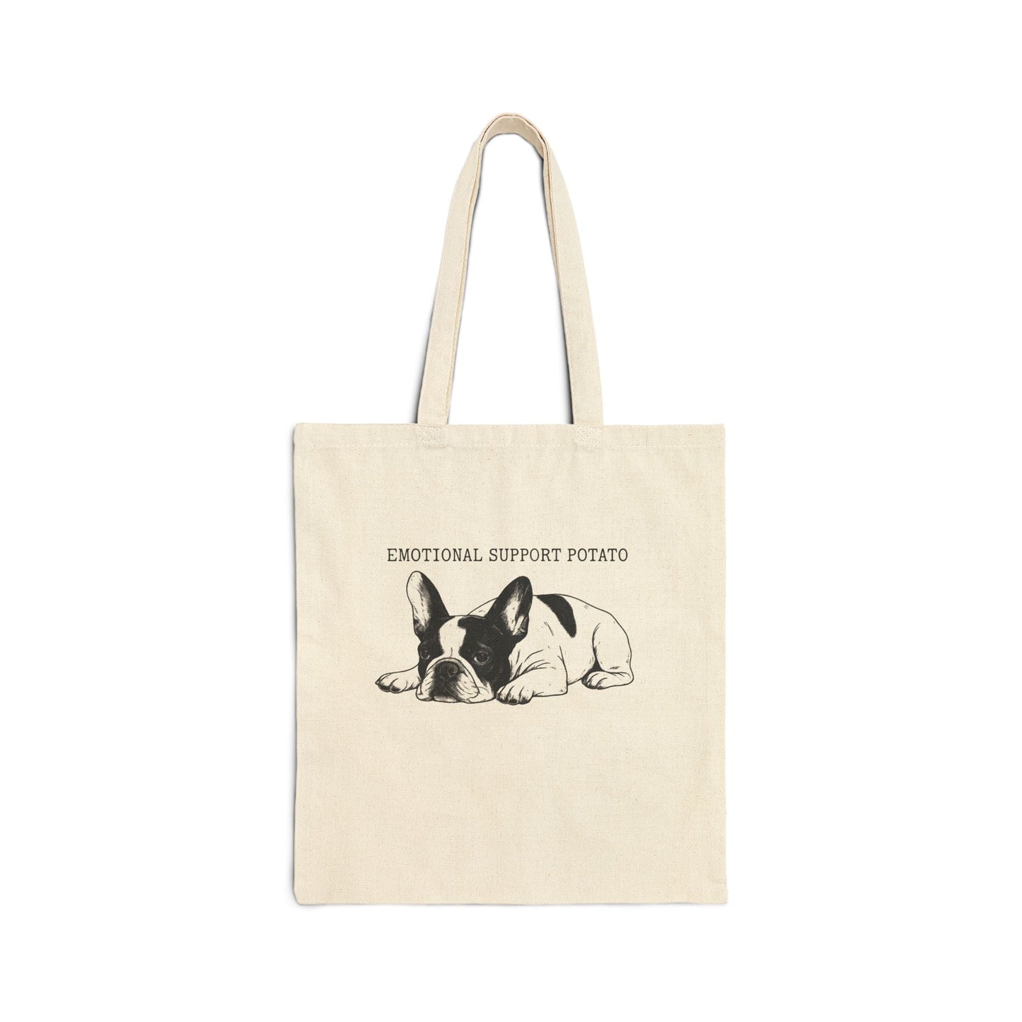 Piebald Frenchie Potato Tote Bag