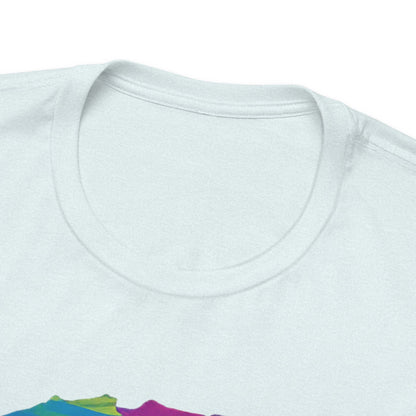 Piebald Frenchie Retro Neon Tshirt