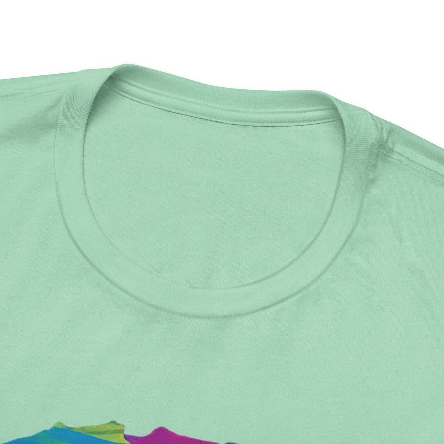 Piebald Frenchie Retro Neon Tshirt