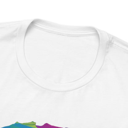 Piebald Frenchie Retro Neon Tshirt