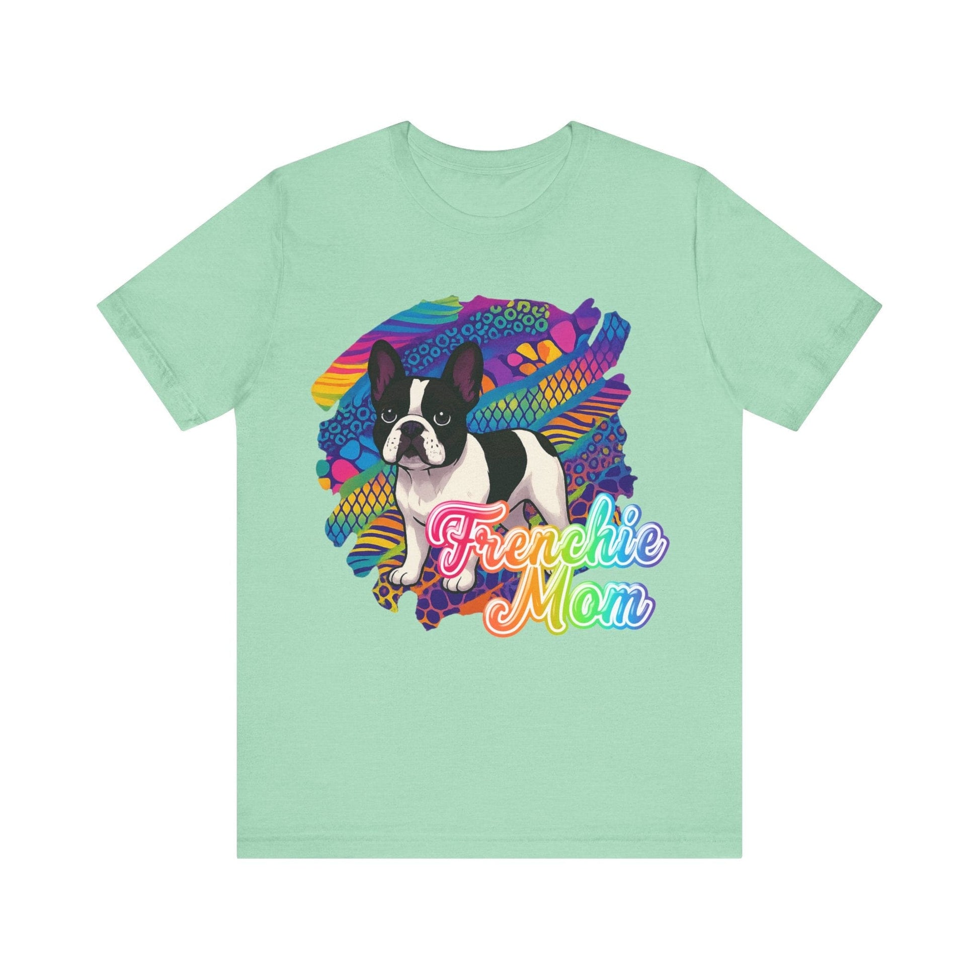 Piebald Frenchie Retro Neon Tshirt