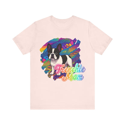 Piebald Frenchie Retro Neon Tshirt