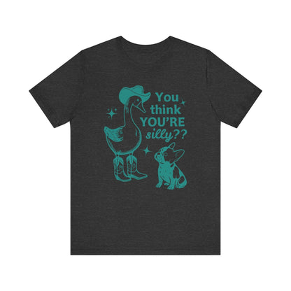 Piebald Frenchie Silly Goose Tshirt