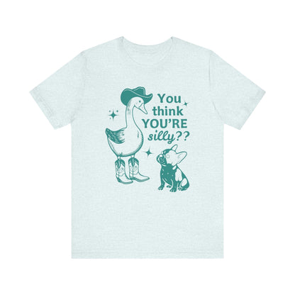 Piebald Frenchie Silly Goose Tshirt