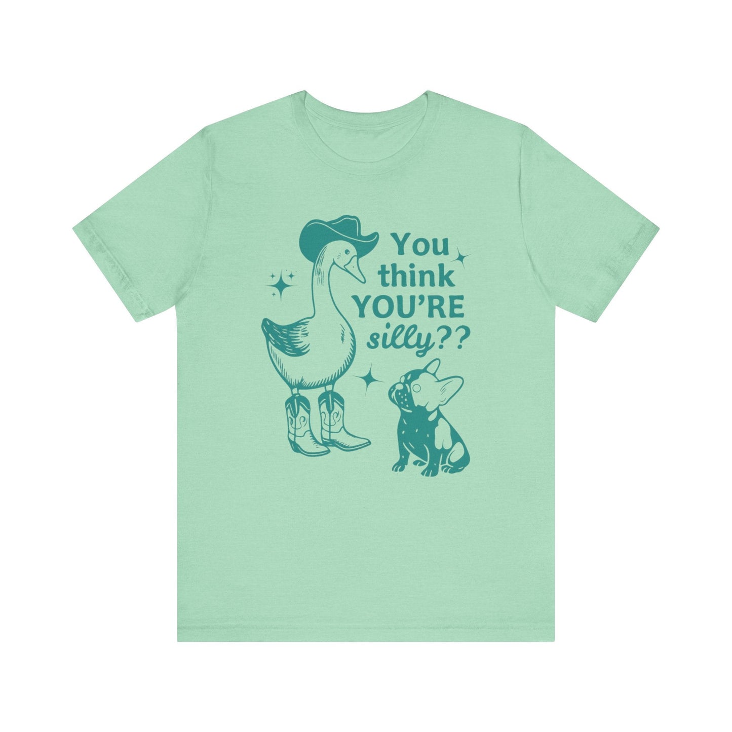 Piebald Frenchie Silly Goose Tshirt