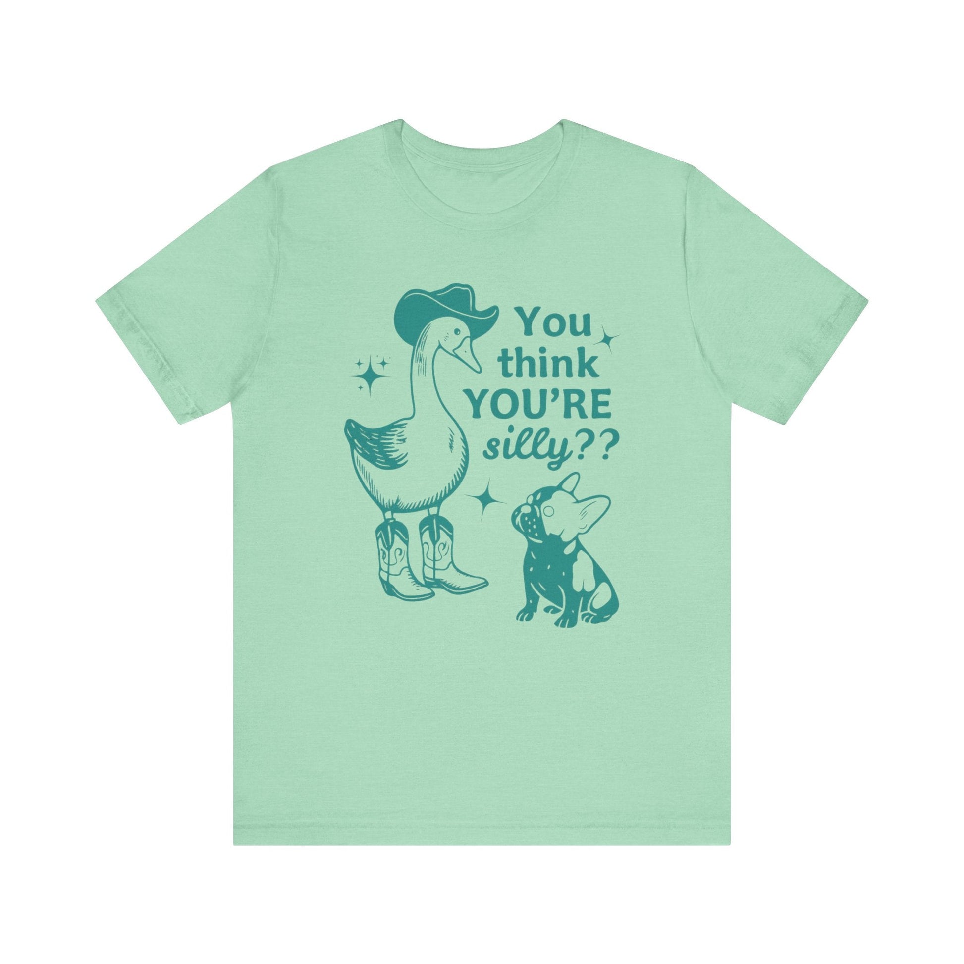 Piebald Frenchie Silly Goose Tshirt