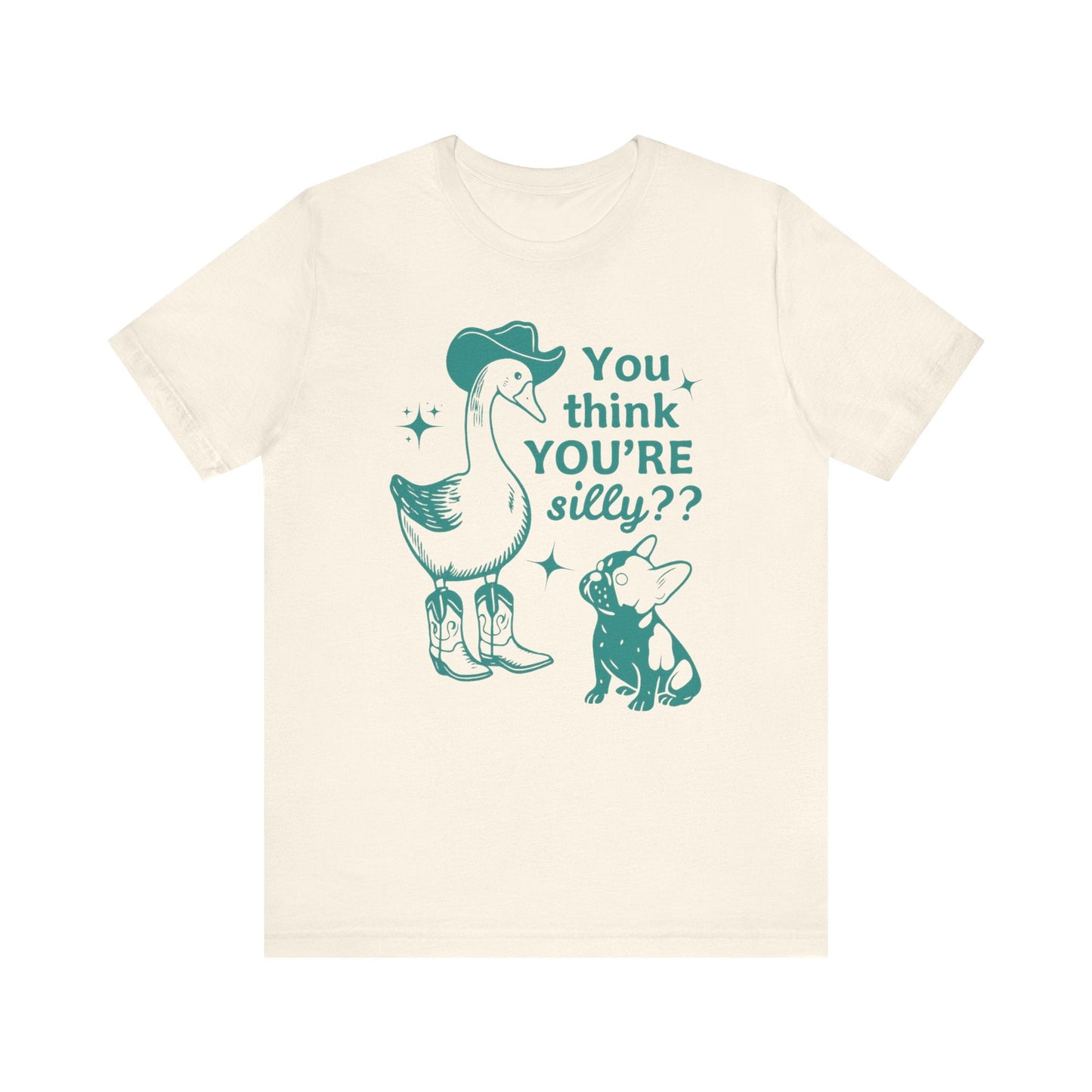 Piebald Frenchie Silly Goose Tshirt