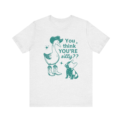 Piebald Frenchie Silly Goose Tshirt