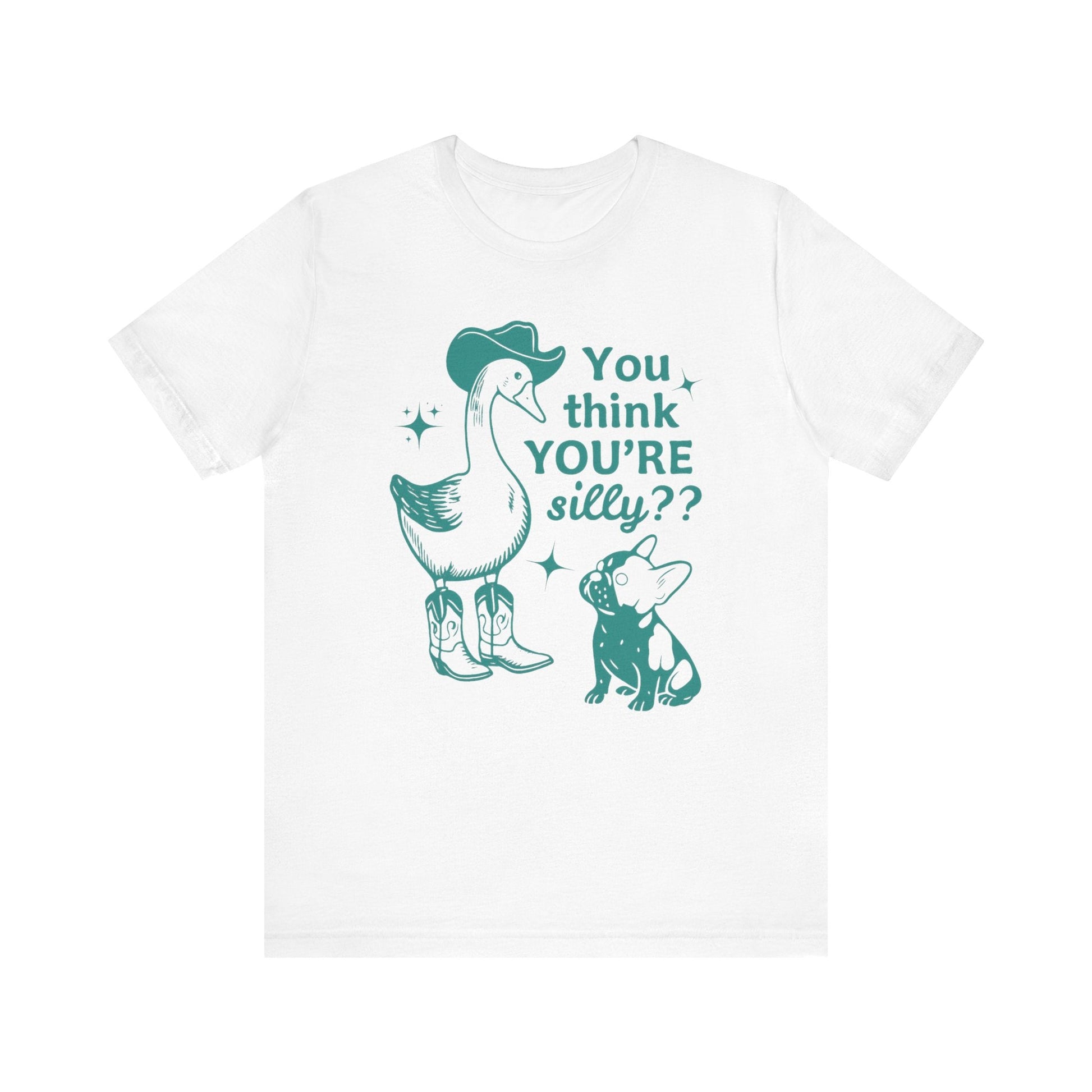 Piebald Frenchie Silly Goose Tshirt