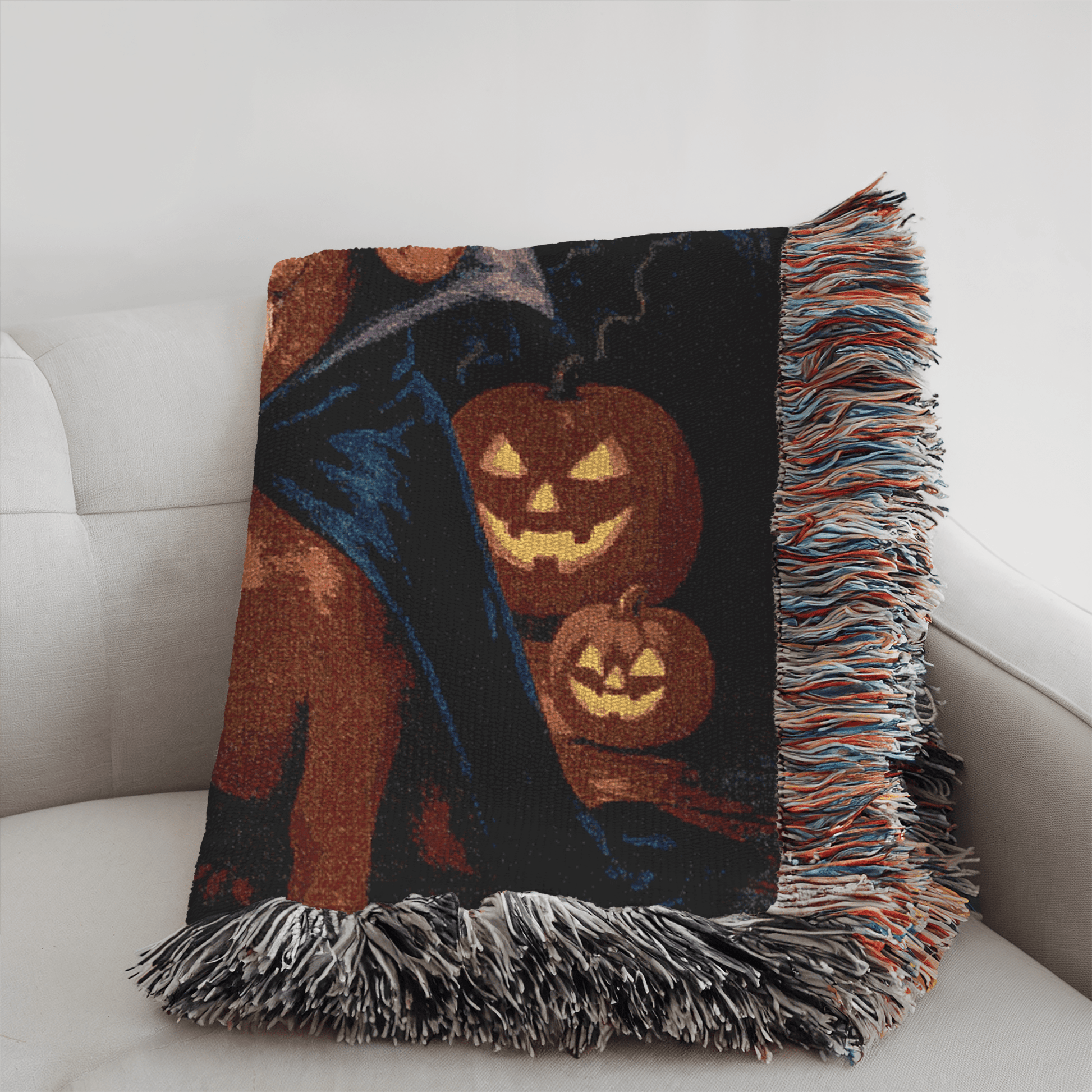 Printify Blanket Red Dachshund Halloween Woven Blanket