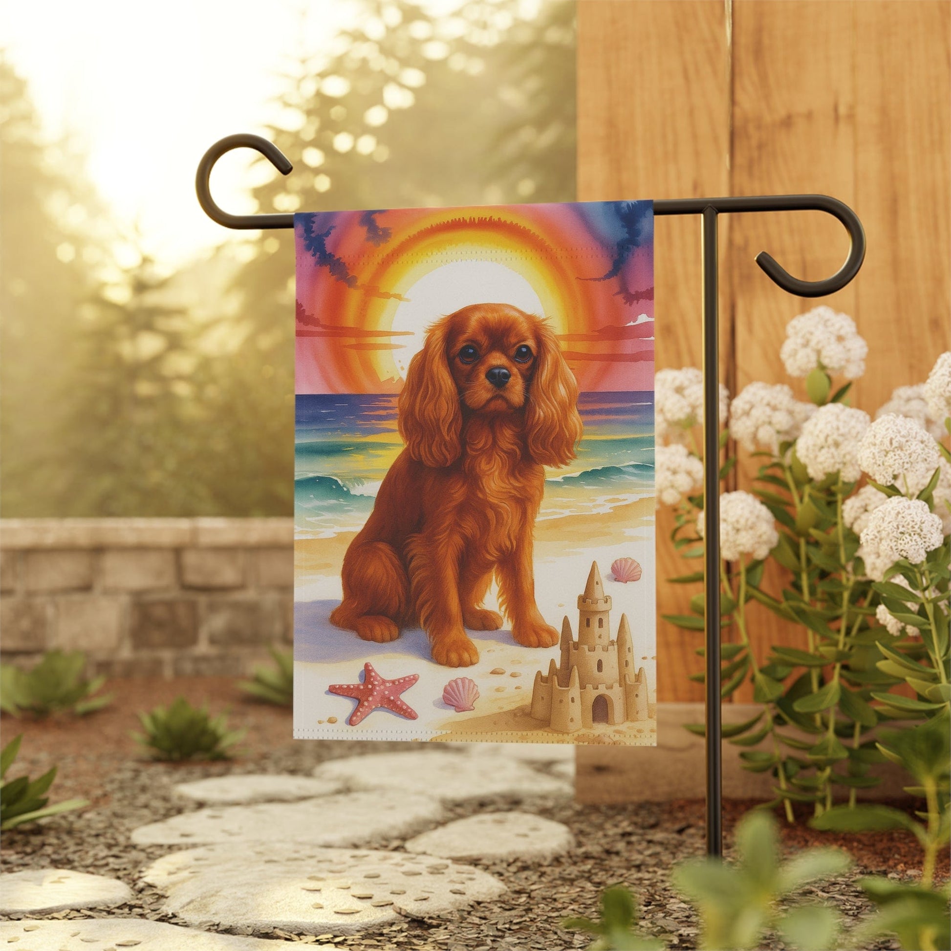 Ruby Cavalier Beach Garden Flag