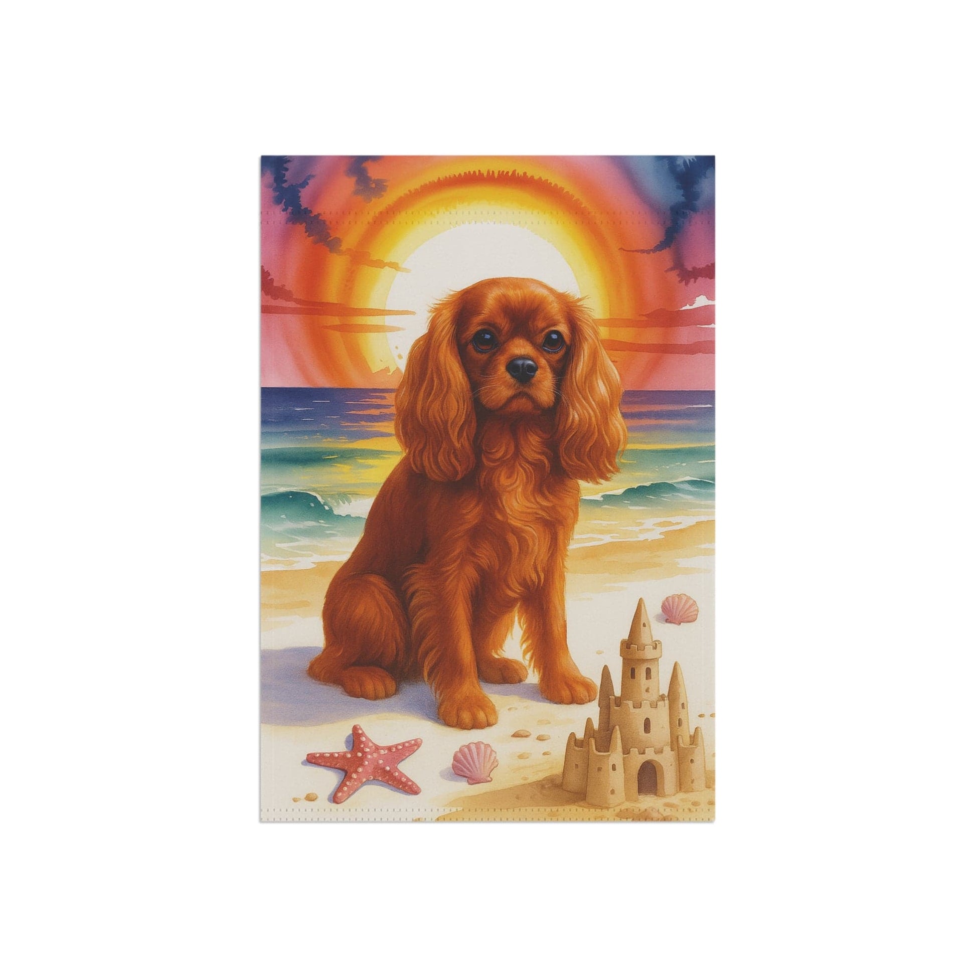 Ruby Cavalier Beach Garden Flag