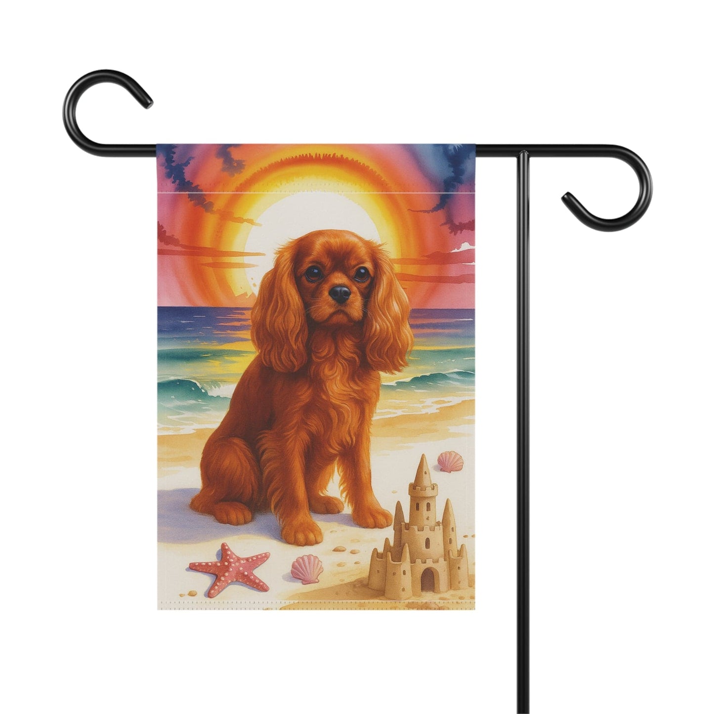 Ruby Cavalier Beach Garden Flag