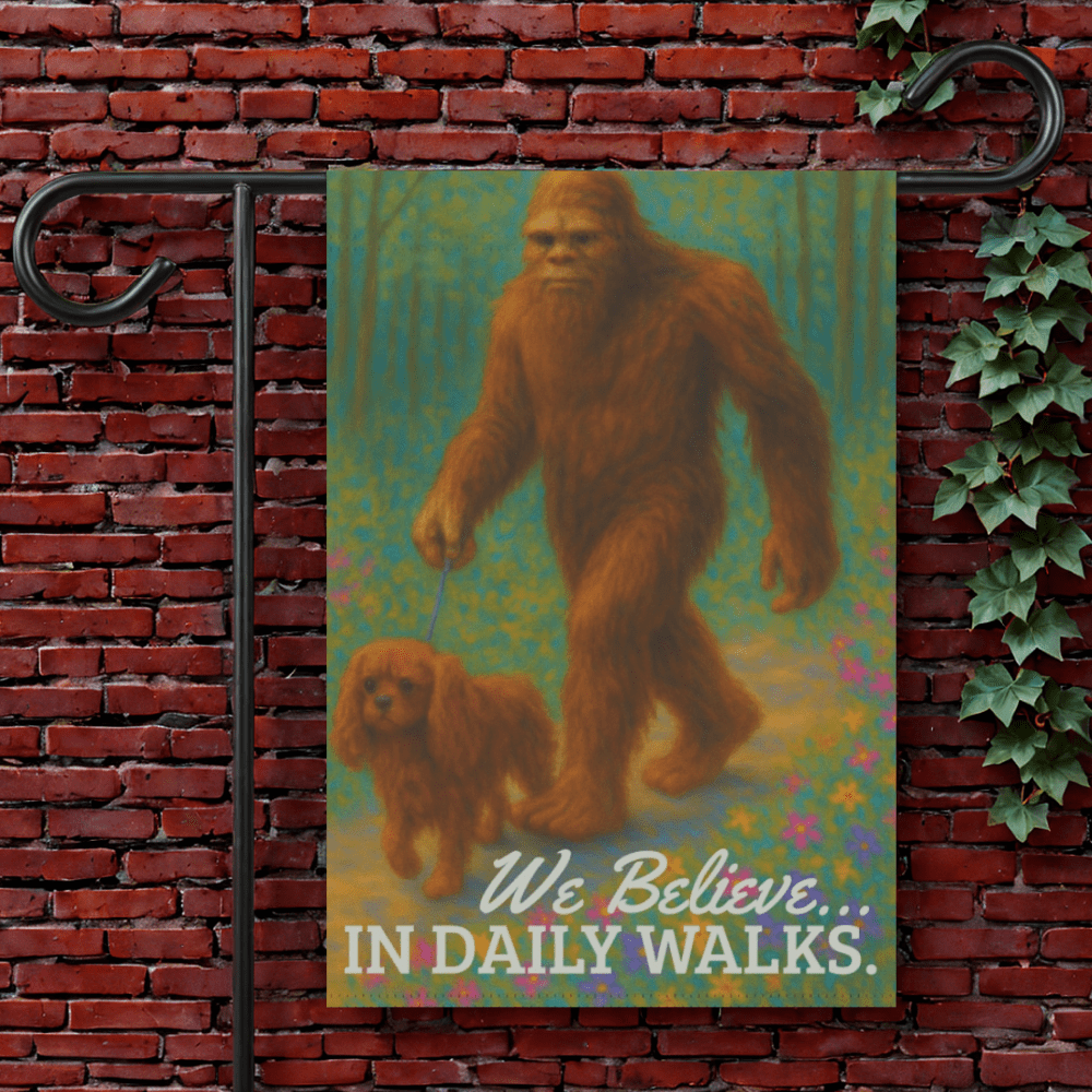 Ruby Cavalier Bigfoot Garden Flag 12'' × 18''
