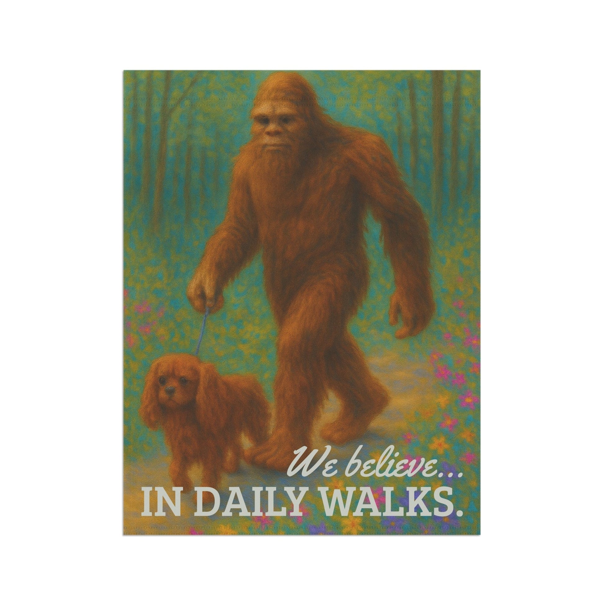 Ruby Cavalier Bigfoot Garden Flag