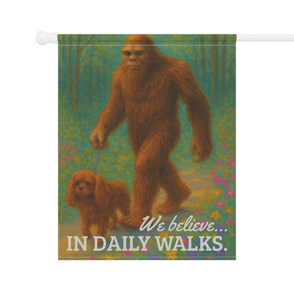 Ruby Cavalier Bigfoot Garden Flag