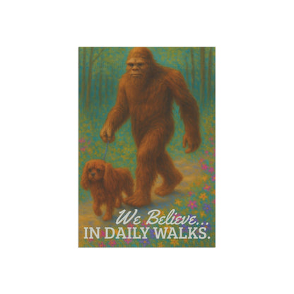 Ruby Cavalier Bigfoot Garden Flag