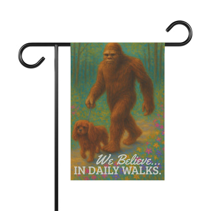 Ruby Cavalier Bigfoot Garden Flag