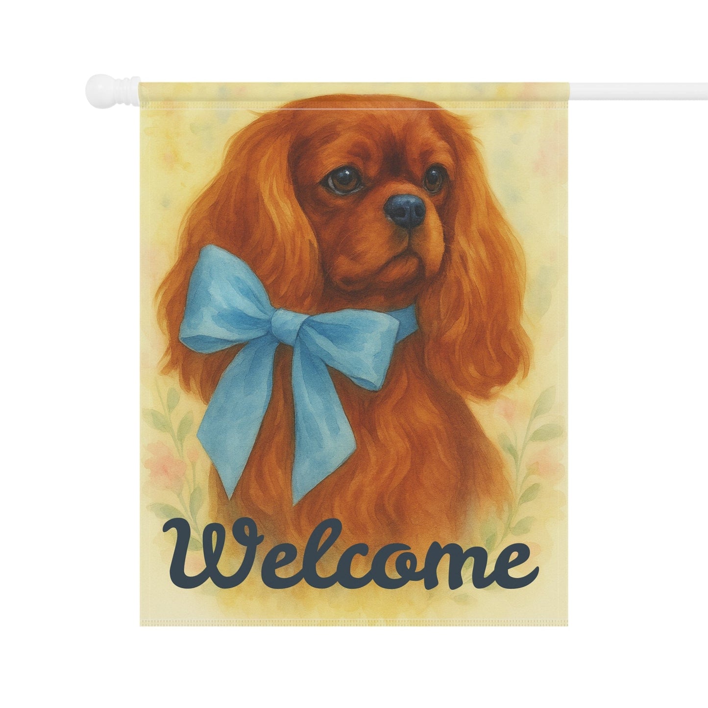 Ruby Cavalier Blue Coquette Garden Flag